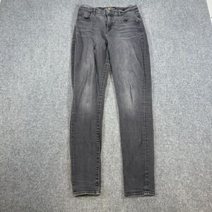 Lucky Brand Jeans Womens 4/27 (Fits 26x30) Black Olive Skinny Stretch‎
